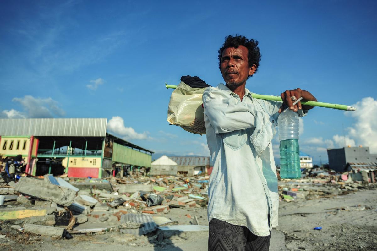Palu Indonesia, after the earthquake and tsunami - Ph: PA
